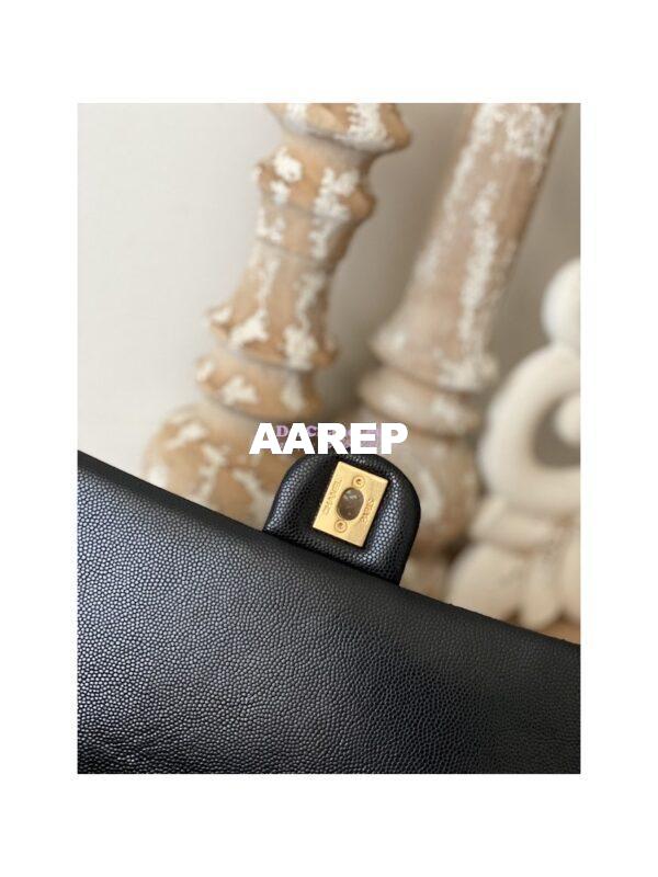 Replica Chanel Grained Calfskin Flap Bag AS3757 AS3777 Black 15