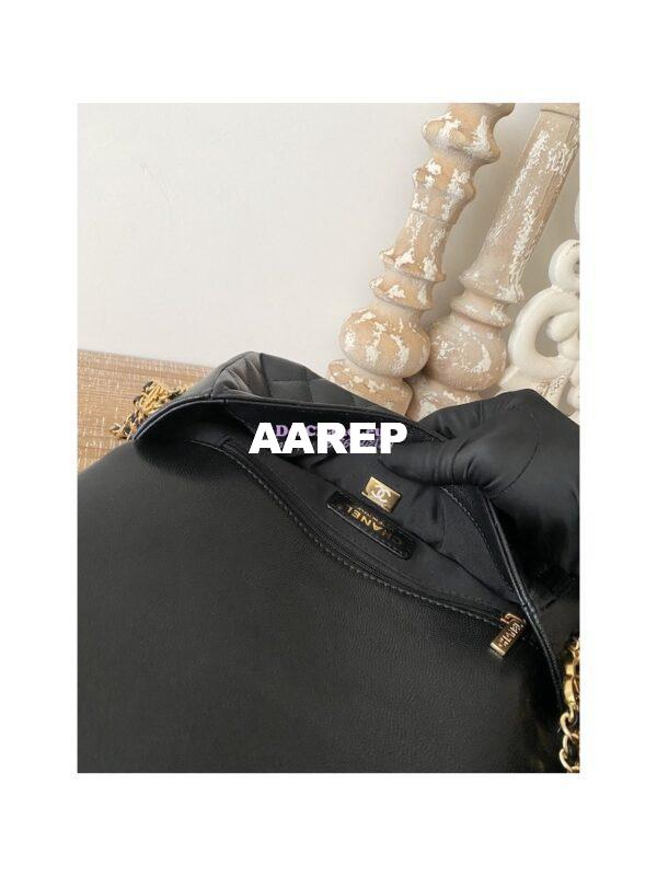 Replica Chanel Grained Calfskin Flap Bag AS3757 AS3777 Black 17