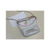 Replica Chanel 22 Handbag Grained Shiny Calfskin & Silver Metal AS3260 AS3261 Coral 2