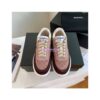 Replica Chanel Sneakers Mesh and Velvet G37488 Yellow