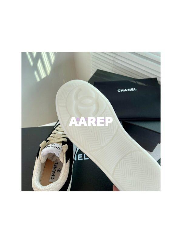 Replica Chanel Sneakers Mesh and Velvet G37488 Black 11