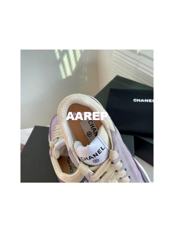 Replica Chanel Sneakers Mesh and Velvet G37488 Purple 6