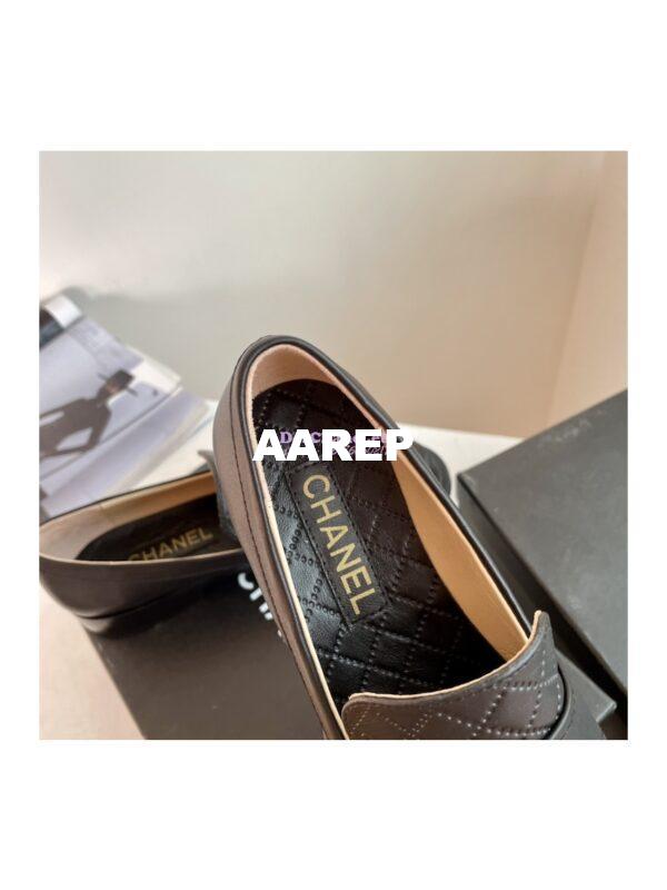 Replica Chanel Shiny Calfskin Loafer G38048 Black 8