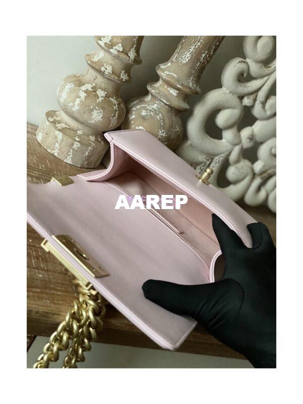Replica Chanel Boy Handbag in Lambskin with Matte Gold Hardware 67086 Sakura Pink 8