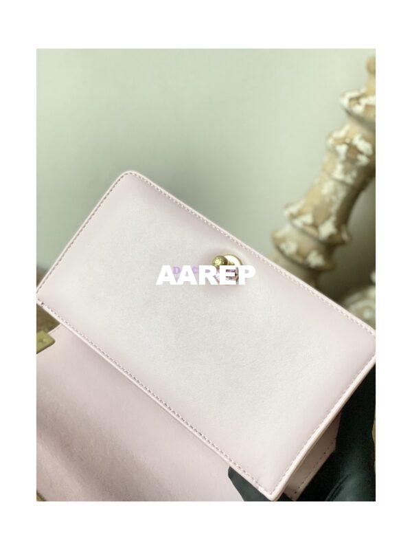 Replica Chanel Boy Handbag in Lambskin with Matte Gold Hardware 67086 Sakura Pink 9