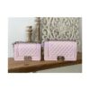 Replica Chanel Boy Handbag in Lambskin with Matte Gold Hardware 67086 Sakura Pink