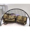 Replica Yves Saint Laurent YSL Niki Medium in Metallic Leather Champagne Gold