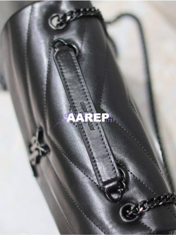 Replica Yves Saint Laurent YSL Loulou Small In Matelassé “Y” Leather Black Black Hardware 494699 8