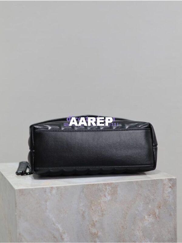 Replica Yves Saint Laurent YSL Loulou Small In Matelassé “Y” Leather Black Black Hardware 494699 15