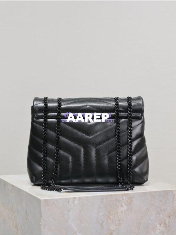 Replica Yves Saint Laurent YSL Loulou Small In Matelassé “Y” Leather Black Black Hardware 494699 16