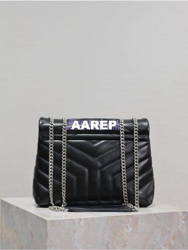 Replica Yves Saint Laurent YSL Loulou Small In Matelassé “Y” Leather Black Silver Hardware 494699 17
