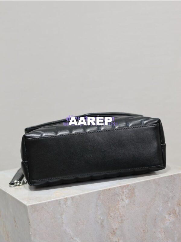 Replica Yves Saint Laurent YSL Loulou Small In Matelassé “Y” Leather Black Silver Hardware 494699 18