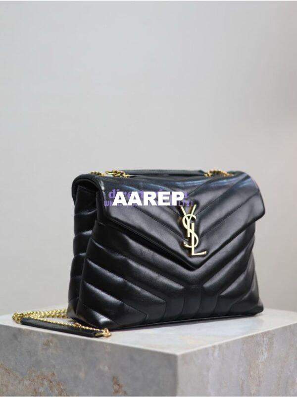 Replica Yves Saint Laurent YSL Loulou Small In Matelassé “Y” Leather Black 494699 4