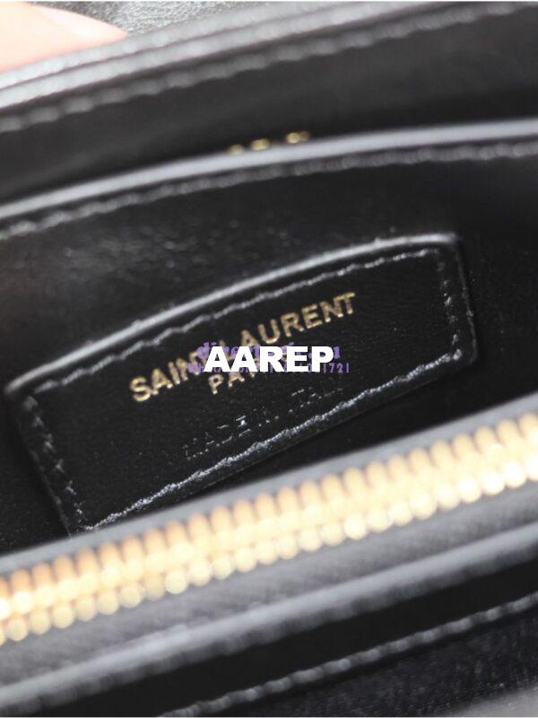 Replica Yves Saint Laurent YSL Loulou Small In Matelassé “Y” Leather Black 494699 9