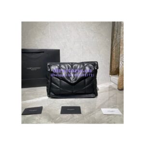 Replica Yves Saint Laurent YSL Loulou Puffer Medium Bag In Quilted Lambskin 5774751 All Black