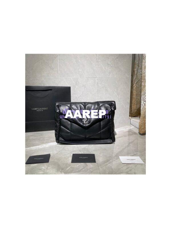 Replica Yves Saint Laurent YSL Loulou Puffer Medium Bag In Quilted Lambskin 5774751 All Black