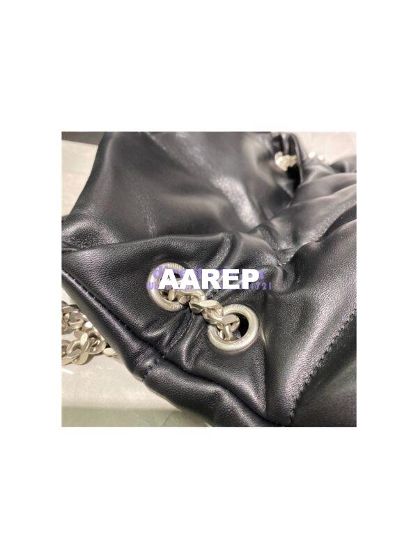 Replica Yves Saint Laurent YSL Loulou Puffer Medium Bag In Quilted Lambskin 5774751 Black Silver 7