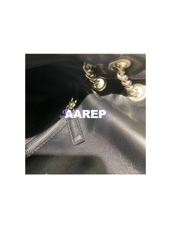 Replica Yves Saint Laurent YSL Loulou Puffer Medium Bag In Quilted Lambskin 5774751 Black Silver 13