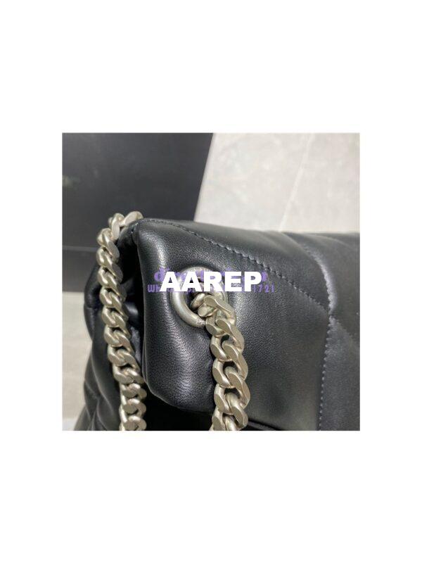 Replica Yves Saint Laurent YSL Loulou Puffer Medium Bag In Quilted Lambskin 5774751 Black Silver 16