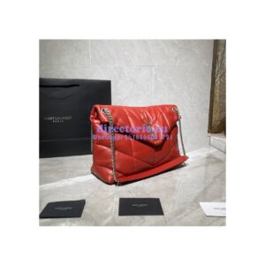 Replica Yves Saint Laurent YSL Loulou Puffer Medium Bag In Quilted Lambskin 5774751 Red 2