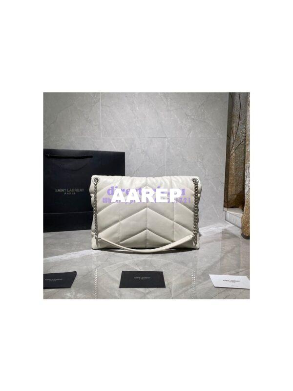 Replica Yves Saint Laurent YSL Loulou Puffer Medium Bag In Quilted Lambskin 5774751 White 6
