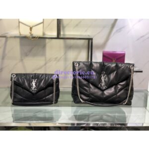 Replica Yves Saint Laurent YSL Loulou Puffer Small Bag In Quilted Lambskin 577476 Black