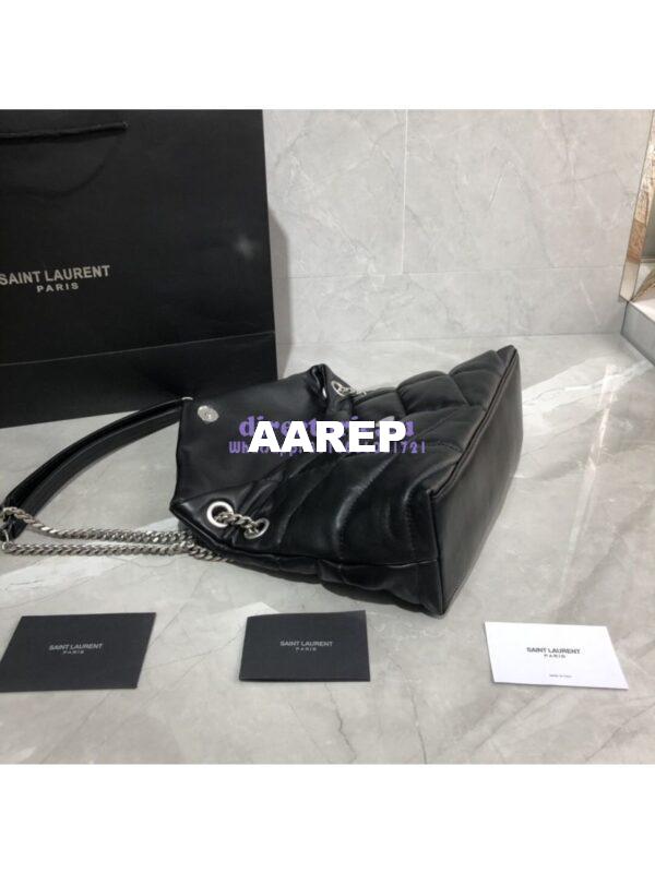 Replica Yves Saint Laurent YSL Loulou Puffer Small Bag In Quilted Lambskin 577476 Black 6