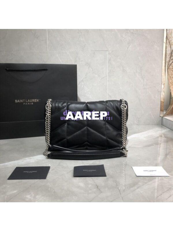 Replica Yves Saint Laurent YSL Loulou Puffer Small Bag In Quilted Lambskin 577476 Black 11