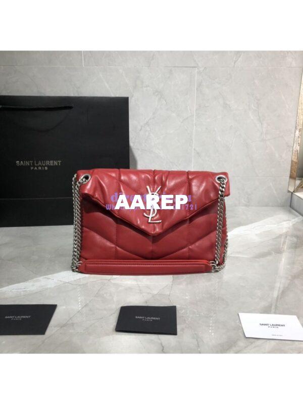 Replica Yves Saint Laurent YSL Loulou Puffer Small Bag In Quilted Lambskin 577476 Red