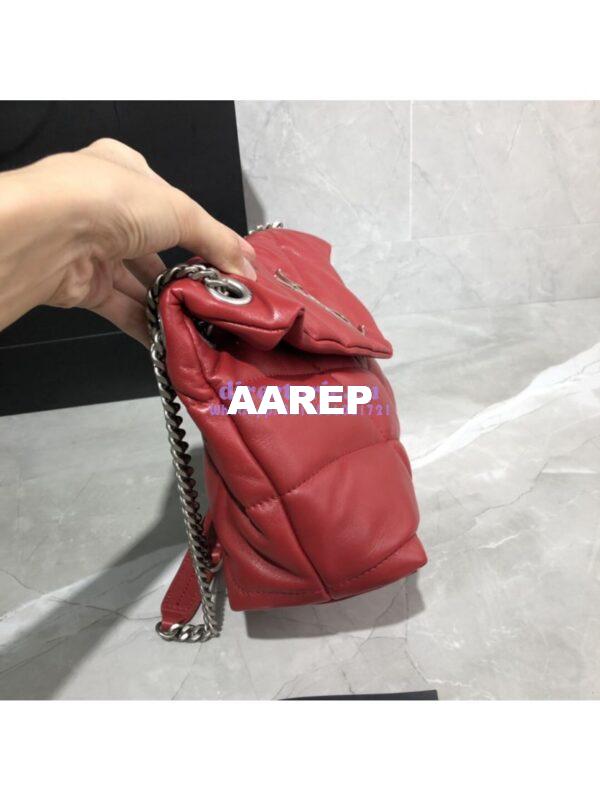 Replica Yves Saint Laurent YSL Loulou Puffer Small Bag In Quilted Lambskin 577476 Red 5