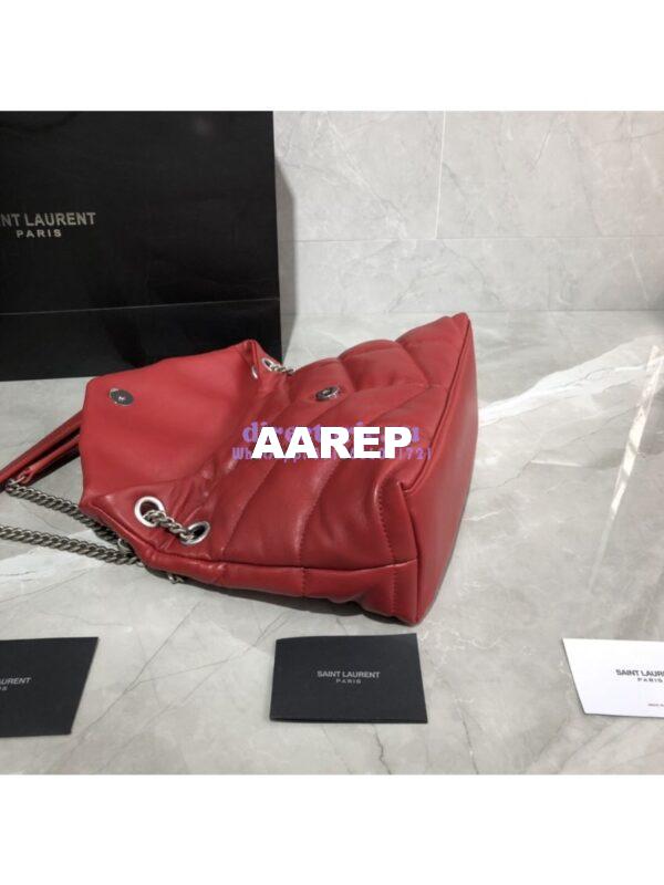 Replica Yves Saint Laurent YSL Loulou Puffer Small Bag In Quilted Lambskin 577476 Red 6