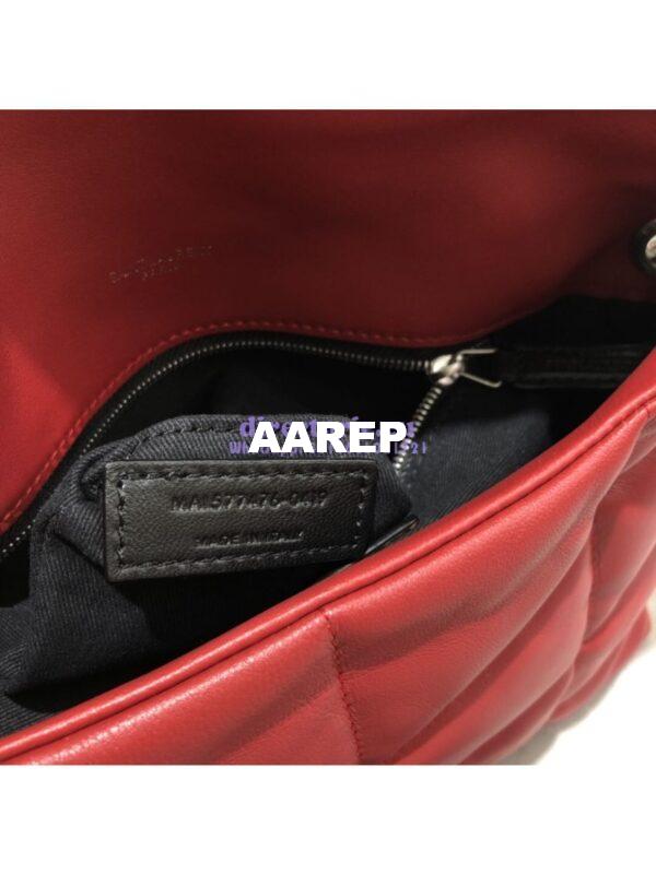 Replica Yves Saint Laurent YSL Loulou Puffer Small Bag In Quilted Lambskin 577476 Red 8