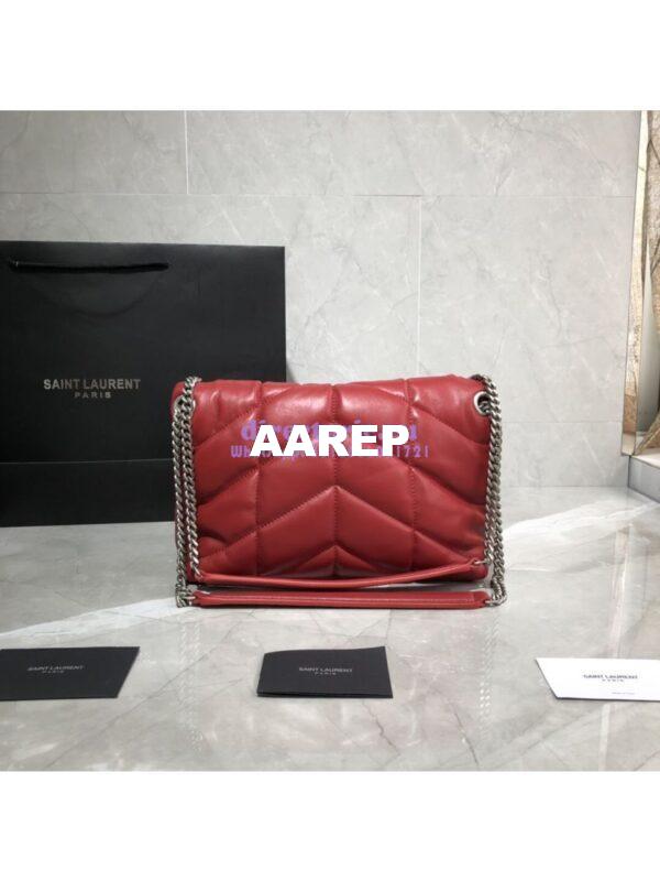 Replica Yves Saint Laurent YSL Loulou Puffer Small Bag In Quilted Lambskin 577476 Red 9