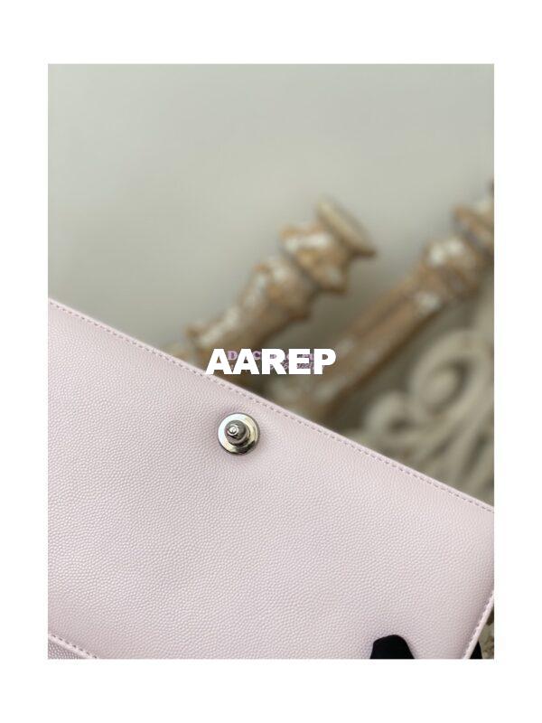 Replica Chanel Boy Handbag in Grained Calfskin with Shining Silver Hardware 67086 Sakura Pink 8