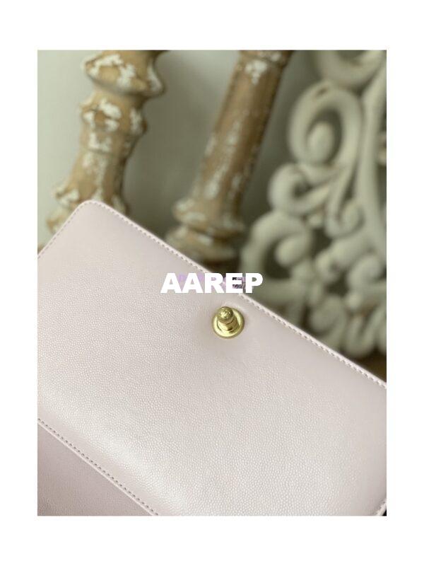 Replica Chanel Boy Handbag in Grained Calfskin with Matte Gold Hardware 67086 Sakura Pink 18