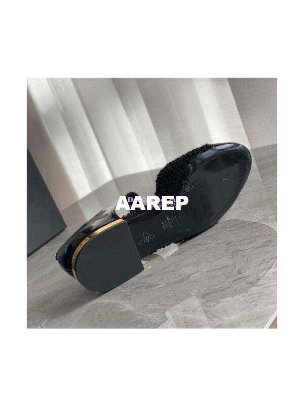 Replica Chanel Ballerina Tweed & Patent Calfskin G38441 Black 11