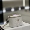 Replica Chanel 23K Small Vanity With Classic Chain in Grained Calfskin with Mirror AP1341 Black