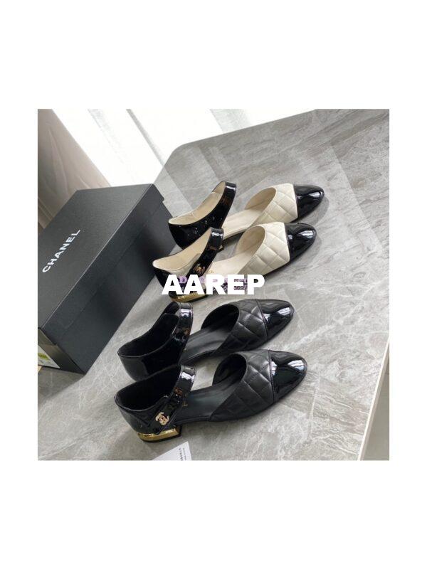 Replica Chanel Ballerina Lambskin & Patent Calfskin G38441 Black