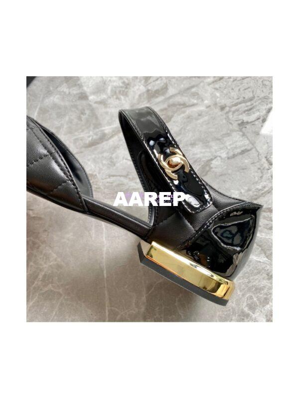 Replica Chanel Ballerina Lambskin & Patent Calfskin G38441 Black 8