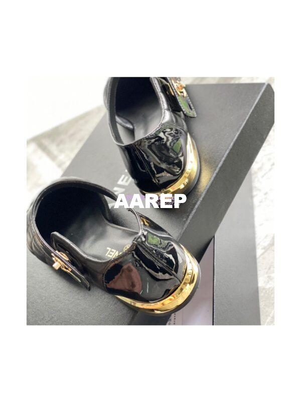 Replica Chanel Ballerina Lambskin & Patent Calfskin G38441 Black 9