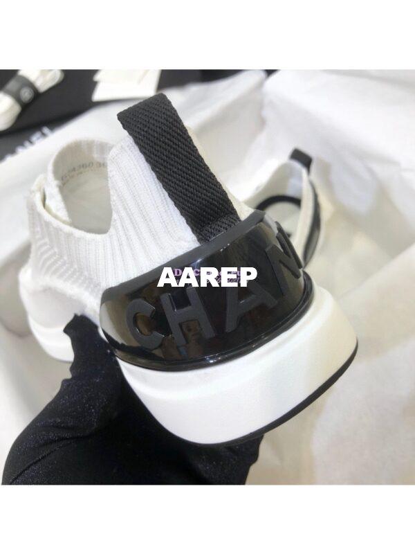 Replica Chanel Trainers in Knitwear G38332 White 8