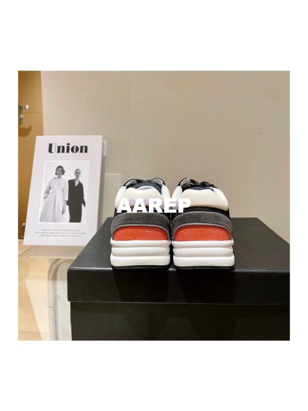 Replica Chanel Trainers Fabric & Suede Calfskin G38299 Black Blue 8