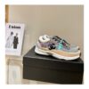 Replica Chanel Trainers Fabric & Suede Calfskin G38299 Black Blue