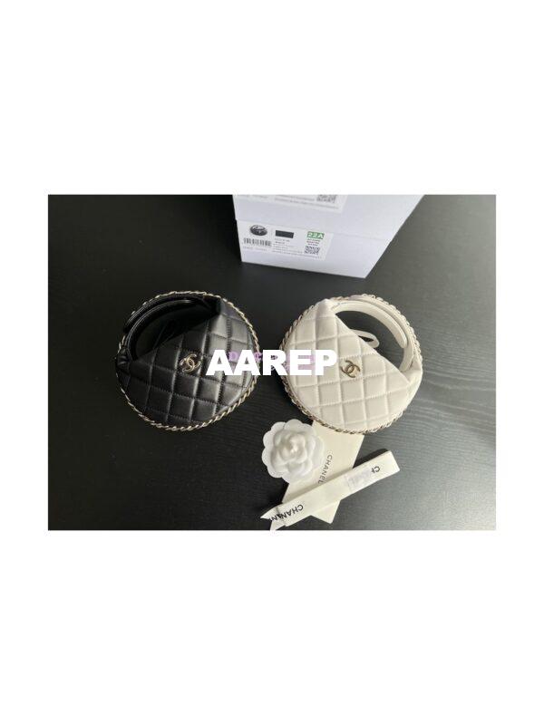 Replica Chanel Lambskin Pouch AP3095 Black 3