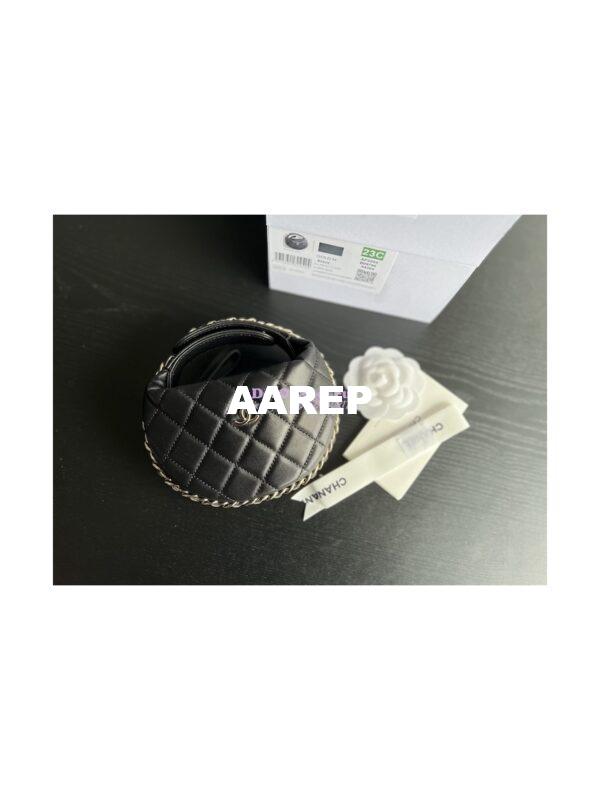 Replica Chanel Lambskin Pouch AP3095 Black 4