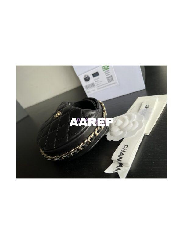 Replica Chanel Lambskin Pouch AP3095 Black 6