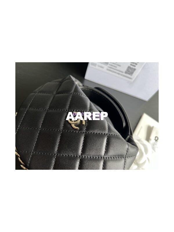 Replica Chanel Lambskin Pouch AP3095 Black 7