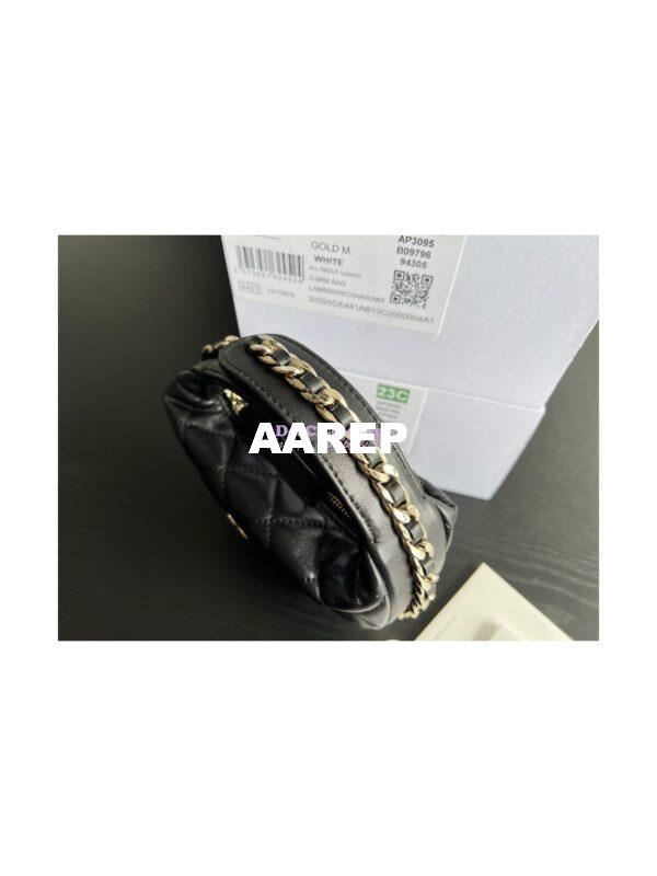 Replica Chanel Lambskin Pouch AP3095 Black 8