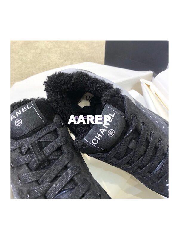 Replica Chanel Trainers Fabric & Suede Calfskin G38038 Grey 6