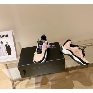 Replica Chanel Trainer Fabric & Suede Calfskin G38290 Beige